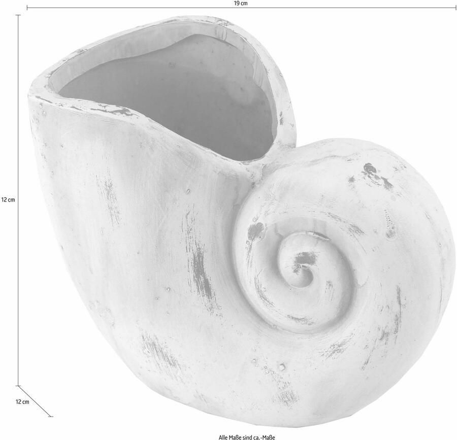 I.GE.A. Sierpot Plantenbak schelp (set 2 stuks)