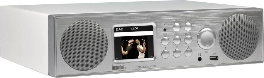 Imperial DABMAN i450 DAB+ en internetradio met bluetooth wit zilver