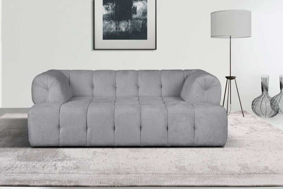 INOSIGN 2-zitsbank APERIRE BxDxH: 180x100x77 cm luxueuze moderne stiksels met diepe intrede ook achter