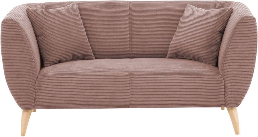 INOSIGN 2-zitsbank twee verschillende pootkleuren naar keuze