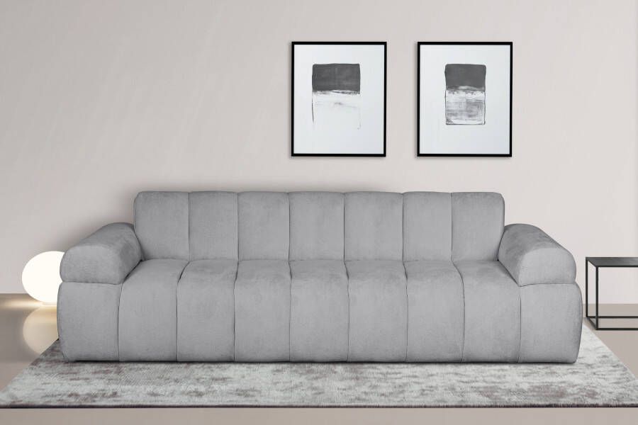 INOSIGN 3-zitsbank LYOTH moderne stitching armleuningen in kussenlook b d h: 220 93 71 vm
