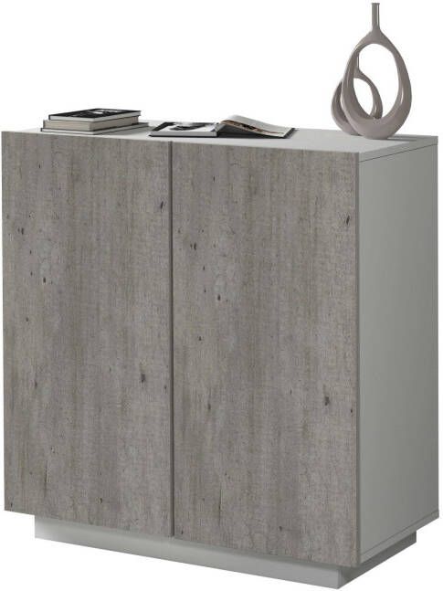 INOSIGN Archiefkast Coro Multifunctionele kast Bureaukast met 2 deuren & verstelbare legplanken hoogte 86 of 166 cm made in italy