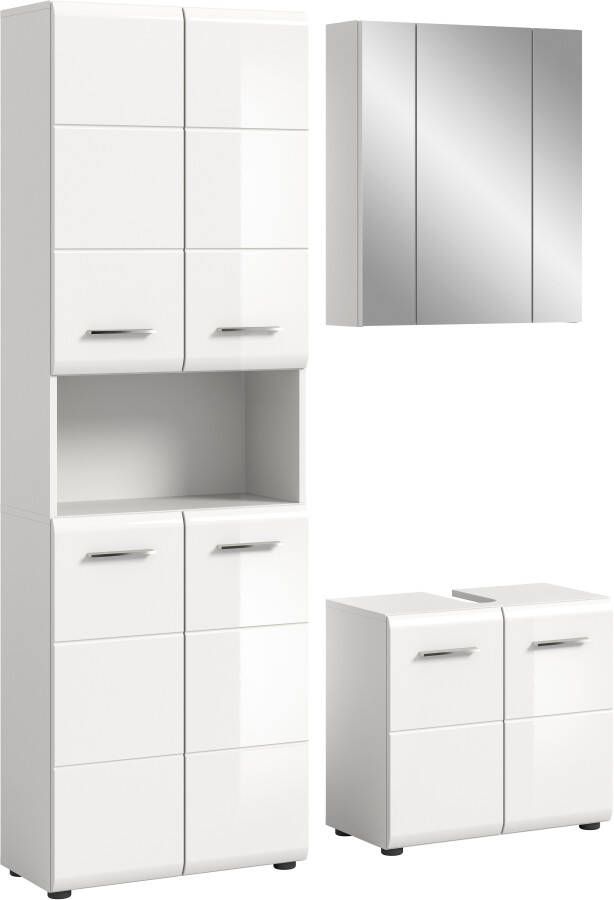 INOSIGN Badmeubelset Florenz 3-delig. bestaand uit: Hoge kast wastafelonderkast &