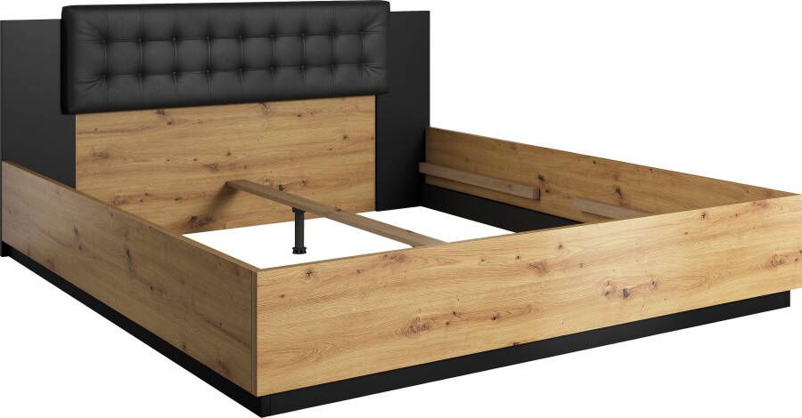 INOSIGN Bedframe Sigma Tweepersoonsbed in twee breedtes met een gepolsterde hoofdeinde