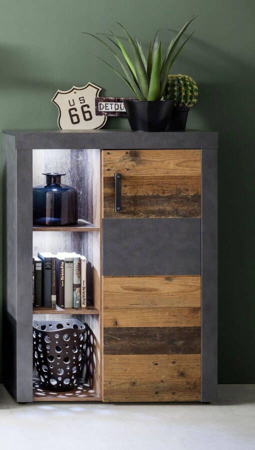 INOSIGN Highboard Ilana Opbergkast met 1 deur & 3 vakken (B D H) 87 34 118 cm
