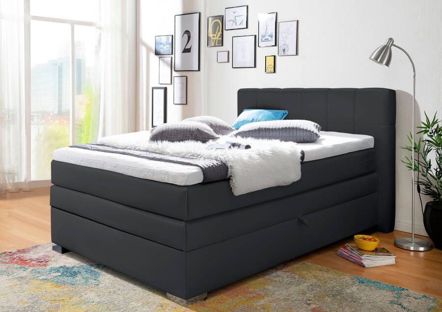 INOSIGN Boxspring Airdrie inclusief bedkist en topper