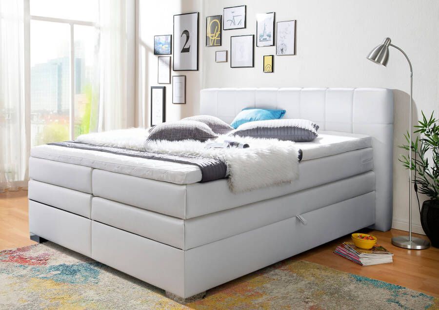 INOSIGN Boxspring Airdrie inclusief bedkist en topper