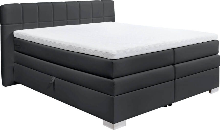 INOSIGN Boxspring Airdrie inclusief bedkist en topper