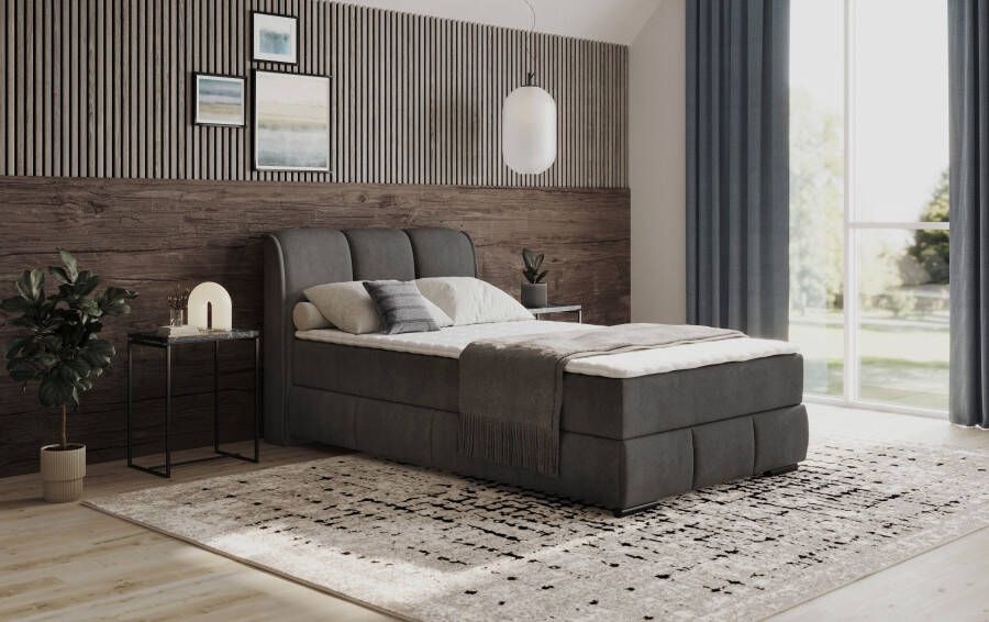 INOSIGN Boxspring Bethany met bedkist incl. matras Topmatras en sierkussen in verschillende hardheden beschikbaar