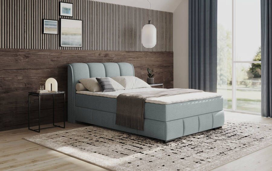 INOSIGN Boxspring Bethany met bedkist incl. matras Topmatras en sierkussen in verschillende hardheden beschikbaar