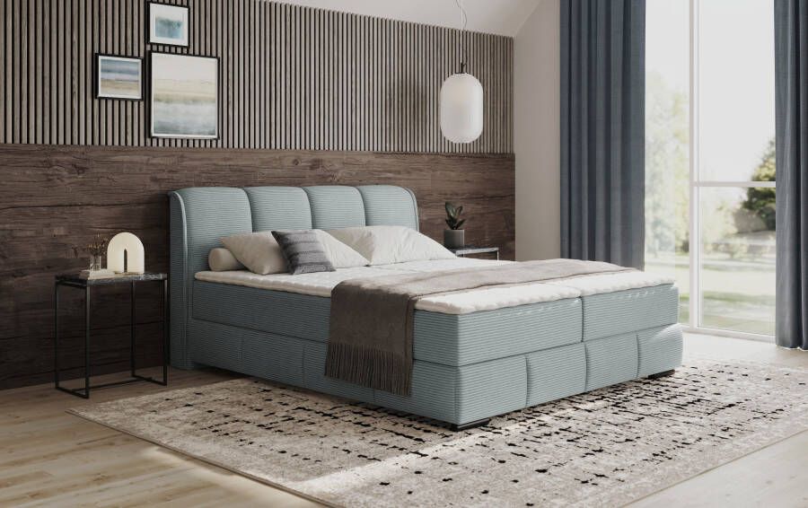 INOSIGN Boxspring Bethany met bedkist incl. matras Topmatras en sierkussen in verschillende hardheden beschikbaar