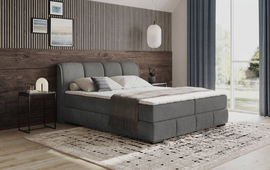 INOSIGN Boxspring Bethany met bedkist incl. matras Topmatras en sierkussen in verschillende hardheden beschikbaar