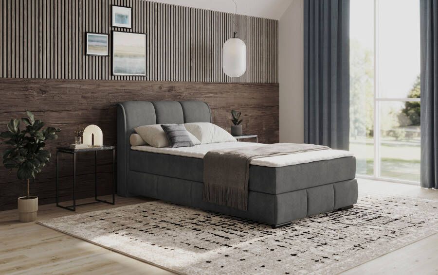 INOSIGN Boxspring Bethany met bedkist incl. matras Topmatras en sierkussen in verschillende hardheden beschikbaar