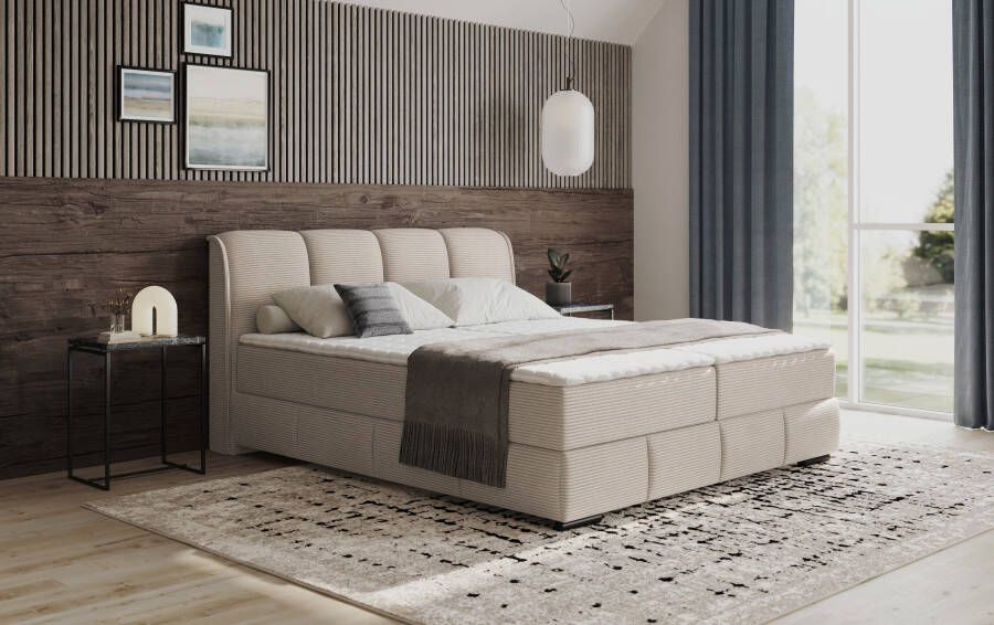 INOSIGN Boxspring Bethany met bedkist incl. matras Topmatras en sierkussen in verschillende hardheden beschikbaar