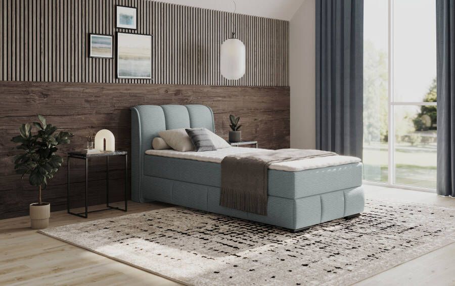 INOSIGN Boxspring Bethany met bedkist incl. matras Topmatras en sierkussen in verschillende hardheden beschikbaar