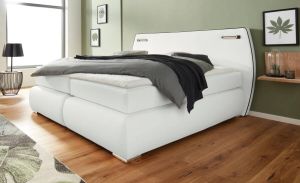 INOSIGN Boxspring Black & white incl. ledverlichting 3 hardheden