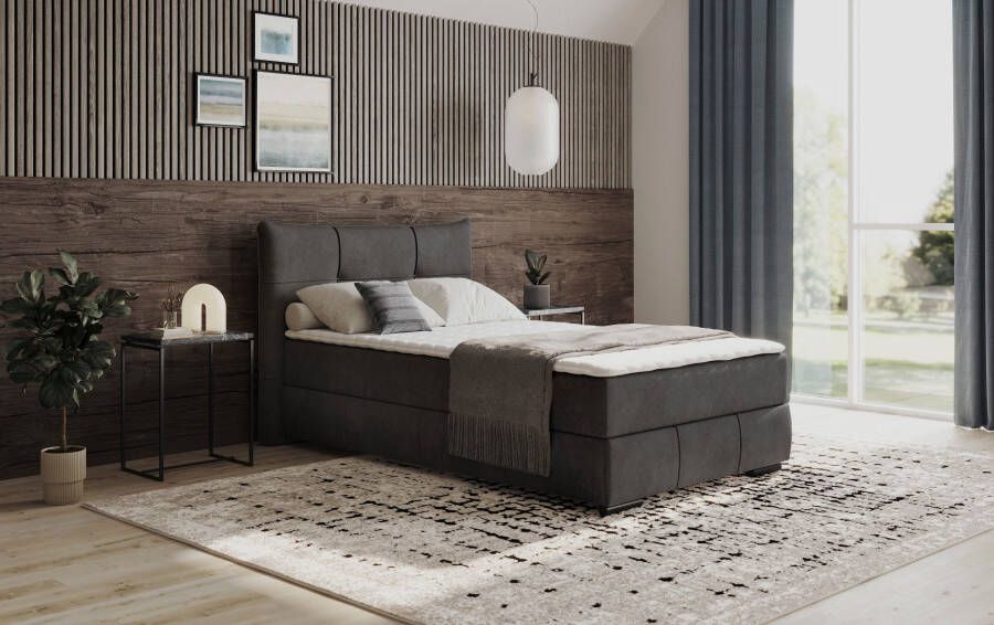 INOSIGN Boxspring Brewdley met bedkist incl. matras Topmatras en sierkussen in verschillende hardheden beschikbaar