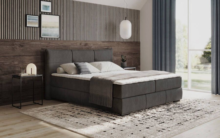 INOSIGN Boxspring Brewdley met bedkist incl. matras Topmatras en sierkussen in verschillende hardheden beschikbaar