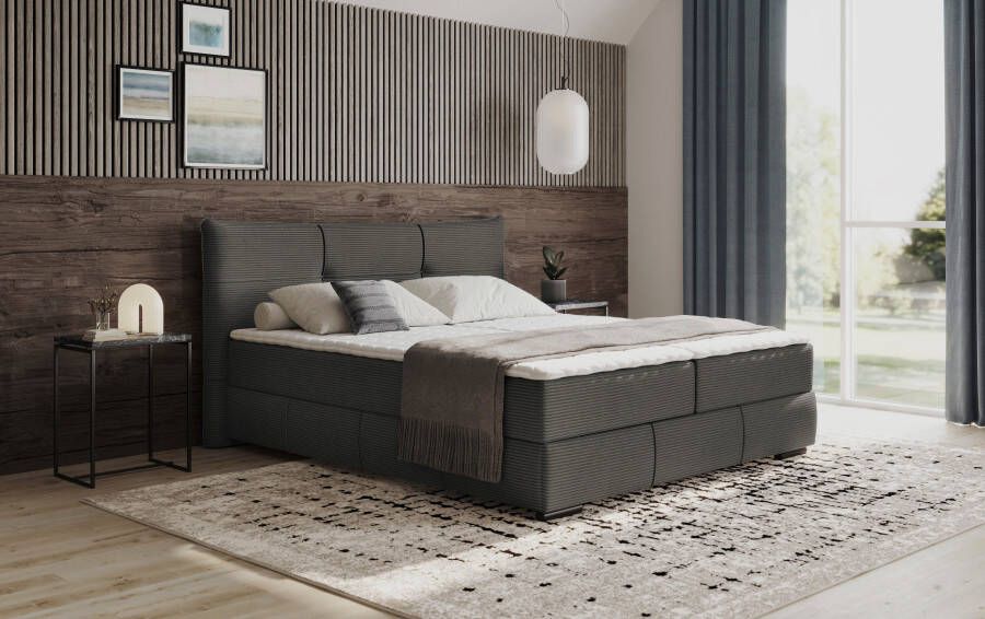 INOSIGN Boxspring Brewdley met bedkist incl. matras Topmatras en sierkussen in verschillende hardheden beschikbaar