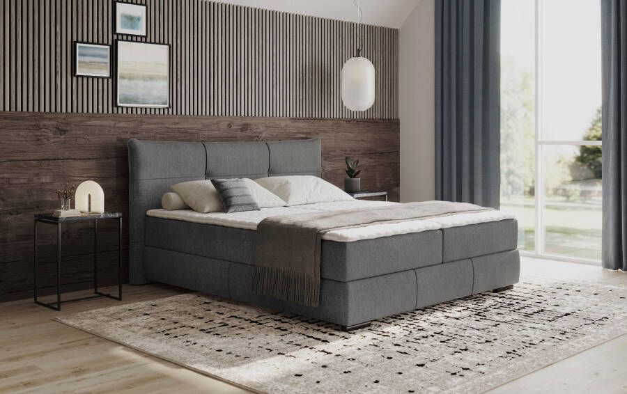 INOSIGN Boxspring Brewdley met bedkist incl. matras Topmatras en sierkussen in verschillende hardheden beschikbaar