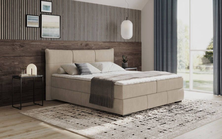 INOSIGN Boxspring Brewdley met bedkist incl. matras Topmatras en sierkussen in verschillende hardheden beschikbaar