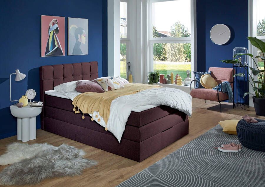 INOSIGN Boxspring Fornoli incl. topmatras en bedkist h3 in twee matrassoorten
