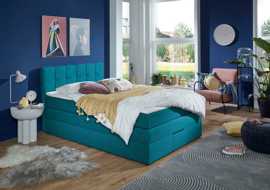 INOSIGN Boxspring Fornoli incl. topmatras en bedkist h3 in twee matrassoorten