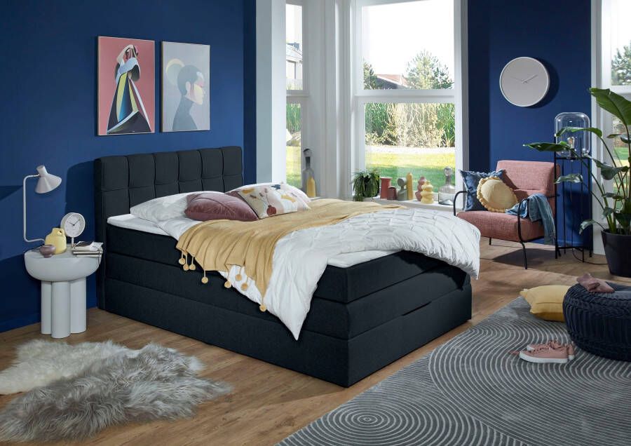 INOSIGN Boxspring Fornoli incl. topmatras en bedkist h3 in twee matrassoorten