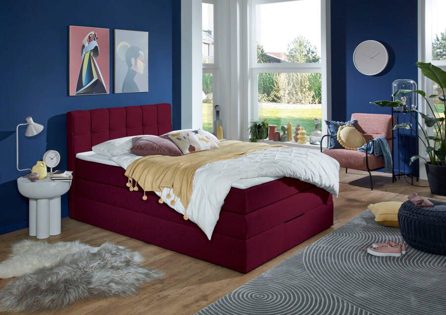 INOSIGN Boxspring Fornoli incl. topmatras en bedkist h3 in twee matrassoorten