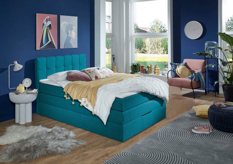 INOSIGN Boxspring Fornoli incl. topmatras en bedkist h3 in twee matrassoorten