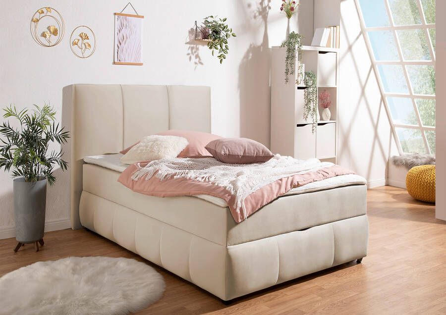 INOSIGN Boxspring Hartley Inclusief bedlade & topper kiesbaar in H2 H3 of H4