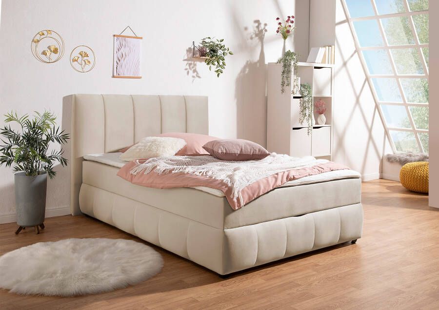 INOSIGN Boxspring Hartley Inclusief bedlade & topper kiesbaar in H2 H3 of H4