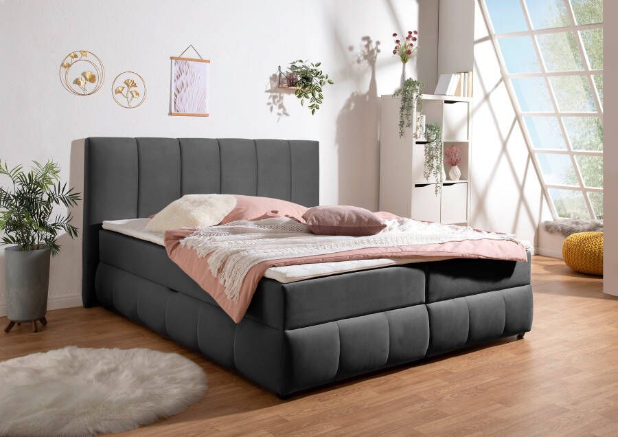 INOSIGN Boxspring Hartley Inclusief bedlade & topper kiesbaar in H2 H3 of H4