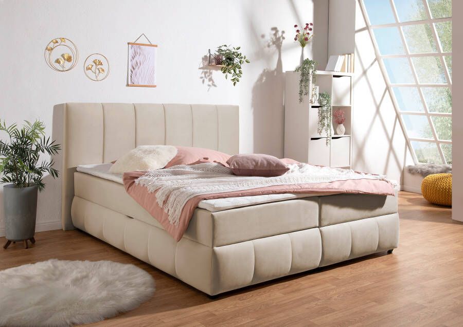 INOSIGN Boxspring Hartley Inclusief bedlade & topper kiesbaar in H2 H3 of H4