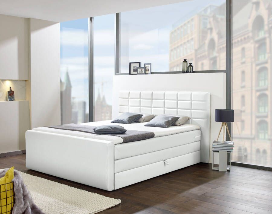 INOSIGN Boxspring Lethbridge incl. bedbox en matrastopper twee matrastypes in h2