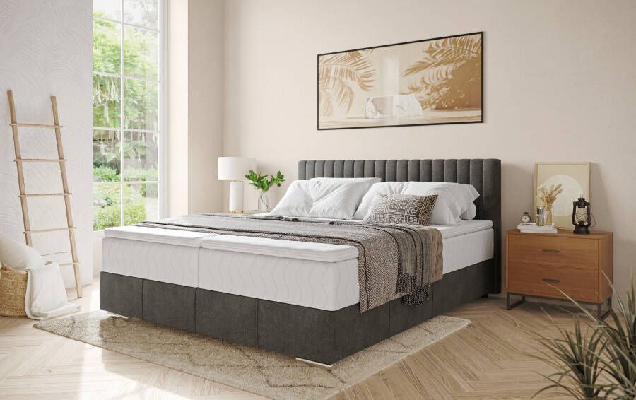 INOSIGN Boxspring Thor met bedbodem incl. matras topverkoper Topmatras en sierkussen in verschillende hardheden beschikbaar