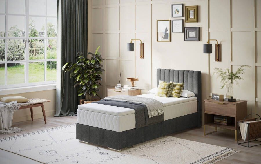 INOSIGN Boxspring Thor met bedbodem incl. matras topverkoper Topmatras en sierkussen in verschillende hardheden beschikbaar