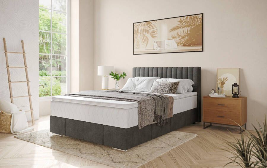 INOSIGN Boxspring Thor met bedbodem incl. matras topverkoper Topmatras en sierkussen in verschillende hardheden beschikbaar