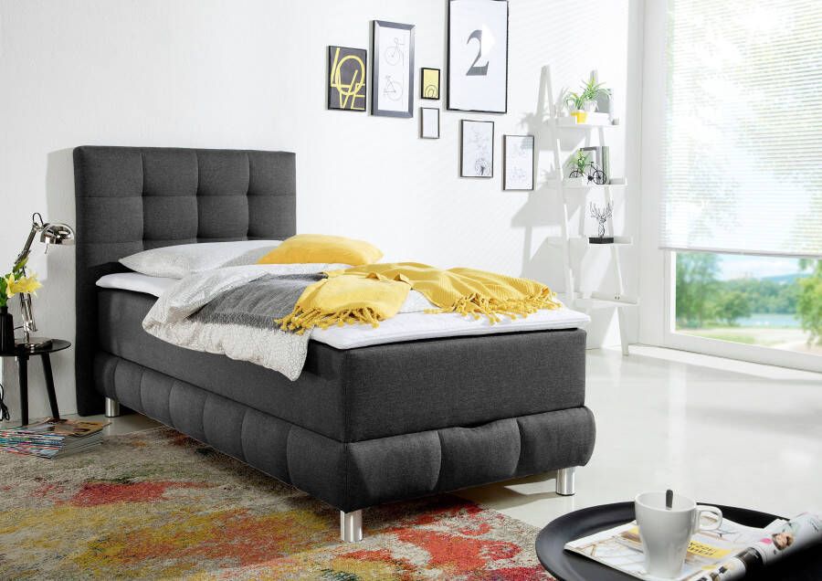 INOSIGN Boxspring Vaasa inclusief bedlade & topper xxl-uitvoering extra lengte 220 cm