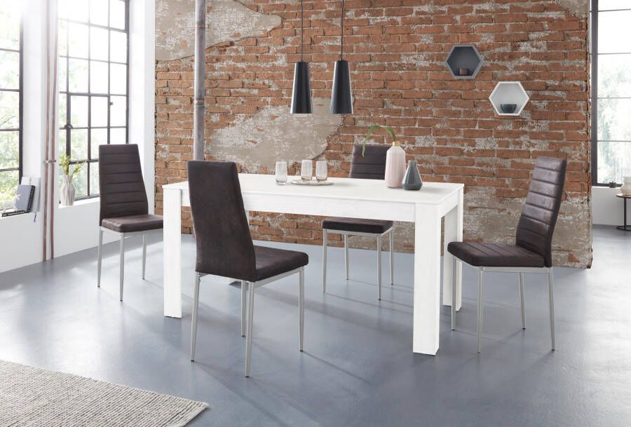 INOSIGN Eethoek Lynn160 Kate Tafel met 4 stoelen (set 5-delig)