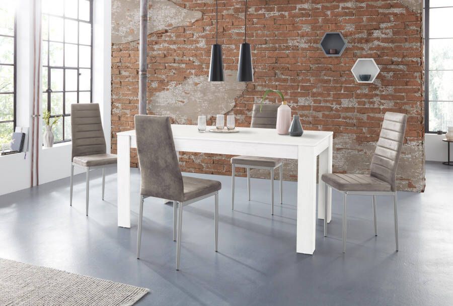 INOSIGN Eethoek Lynn160 Kate Tafel met 4 stoelen (set 5-delig)