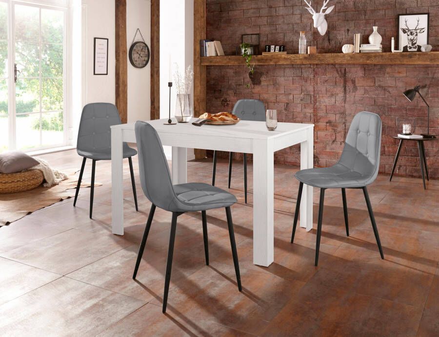 INOSIGN Eethoek met eettafel 120 cm breed (set 5-delig)