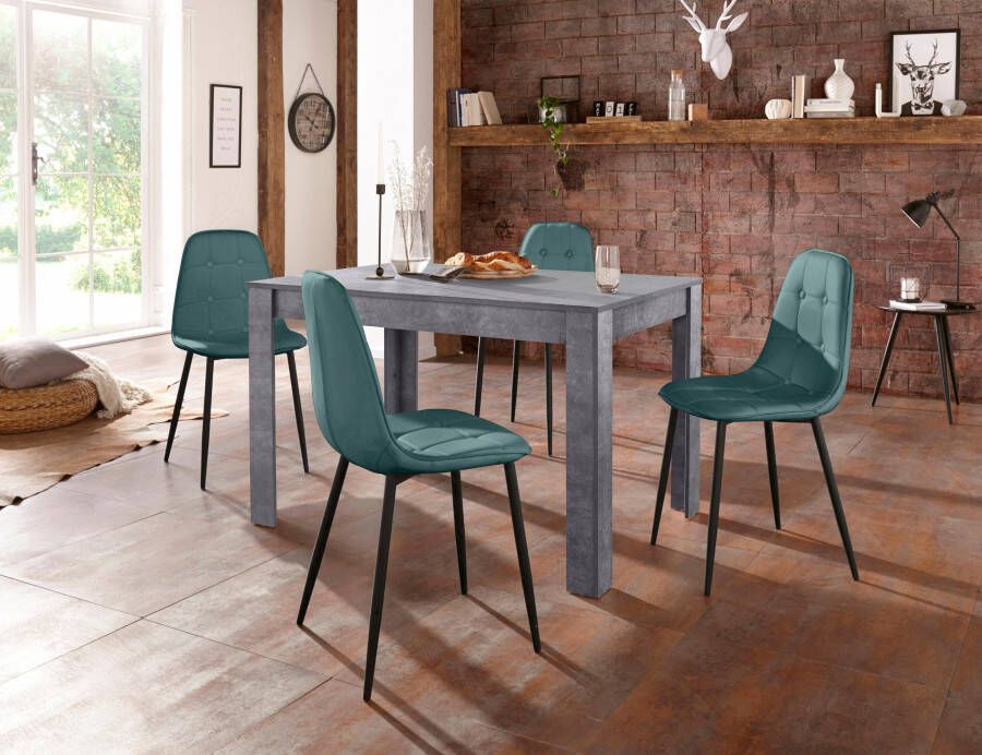 INOSIGN Eethoek met eettafel 120 cm breed (set 5-delig)