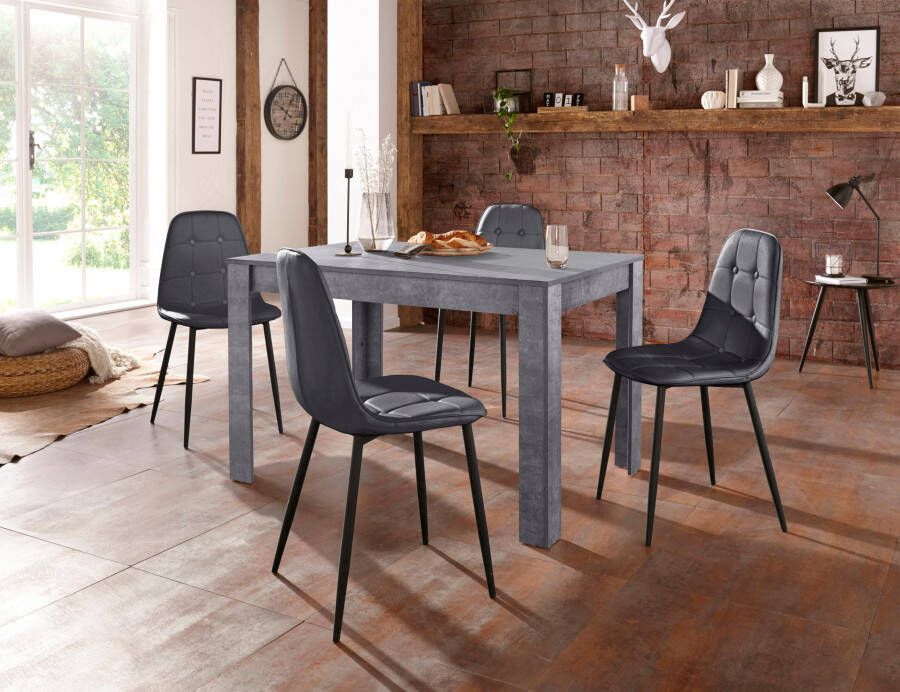 INOSIGN Eethoek met eettafel 120 cm breed (set 5-delig)