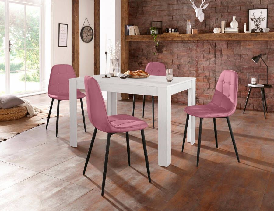 INOSIGN Eethoek met eettafel 120 cm breed (set 5-delig)