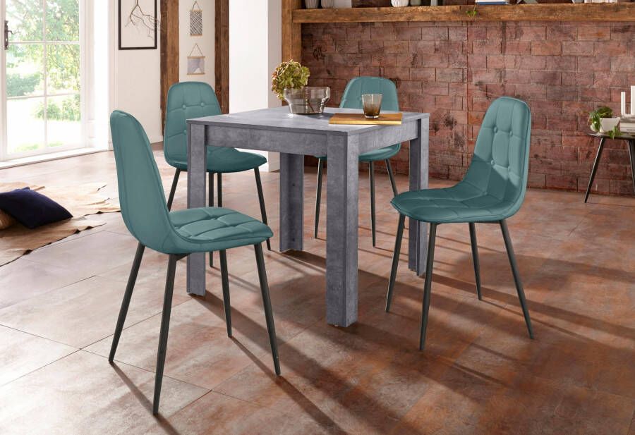 INOSIGN Eethoek met eettafel 80 cm breed (set 5-delig)