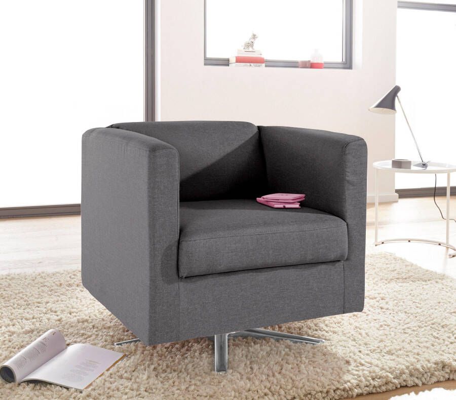 INOSIGN Fauteuil Bob Draaifauteuil Clubfauteuil en Cocktailfauteuil alles past (set)