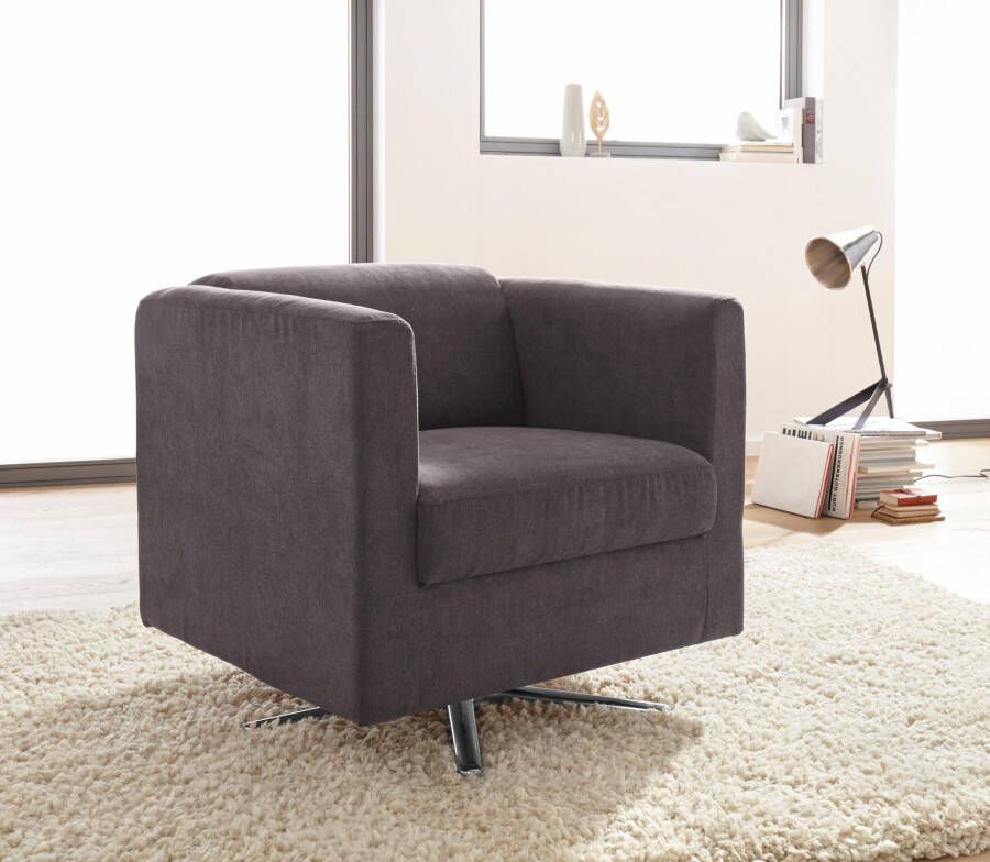 INOSIGN Fauteuil Bob Drehsessel draaibaar met kruisvoet (set)