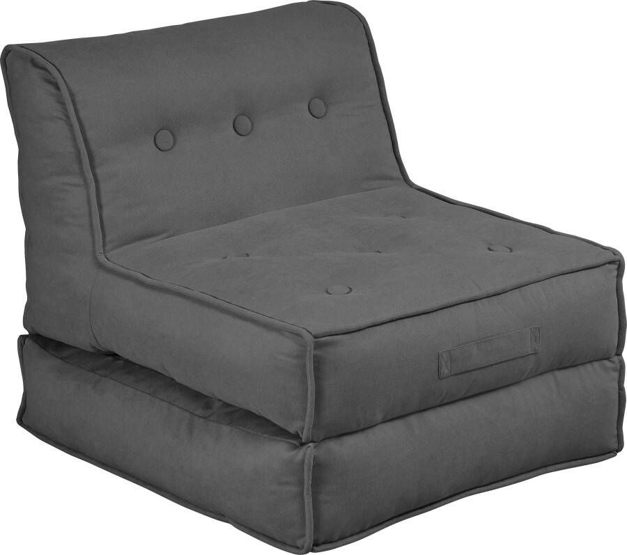 INOSIGN Fauteuil Caspar Loungestoel in 2 afmetingen met slaapfunctie en poef-functie.