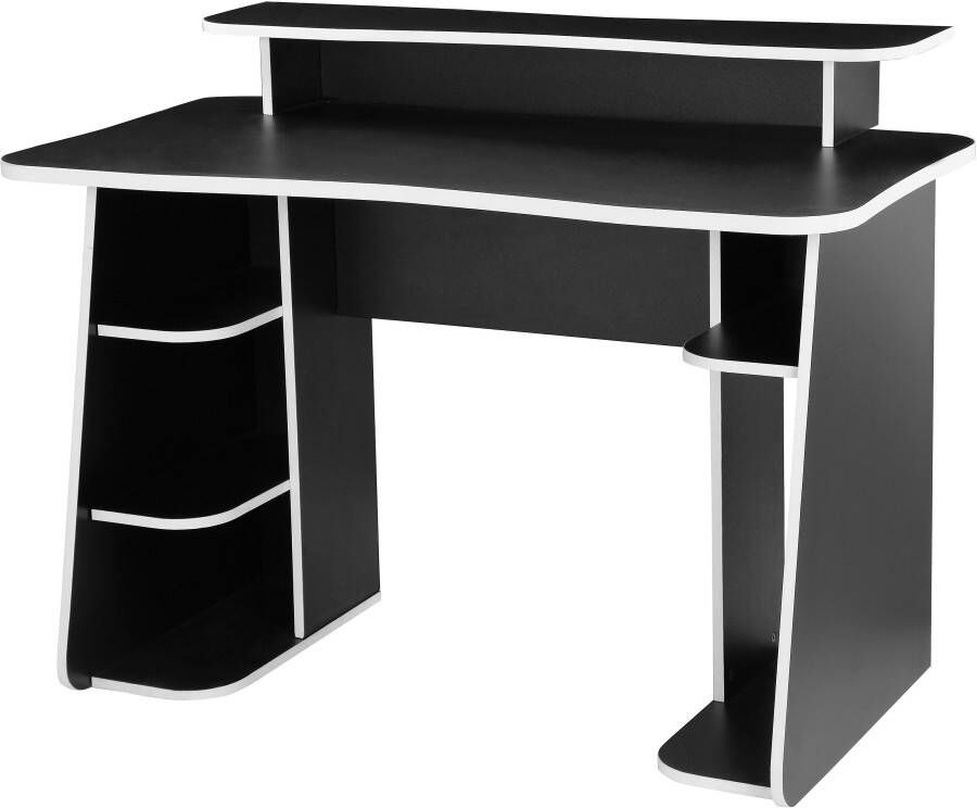 INOSIGN Gamingtafel Game ergonomisch gebogen tafelblad breedte 120 of 150 cm